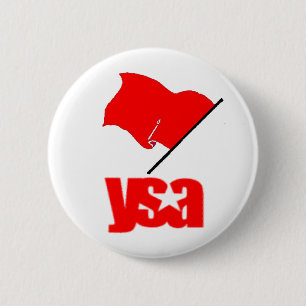 YSA Red Flag Ronde Button 5,7 Cm