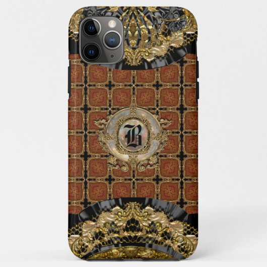 Ysabeau Gothic Baroque Style Beauful Monogram Case-Mate iPhone Case (Achterkant)