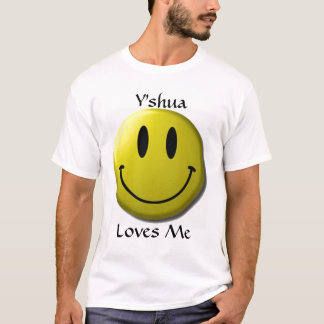 Y'shua houdt van me gezicht t-shirt