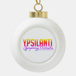 YSO Bolkleur Logo Keramische Bal Ornament