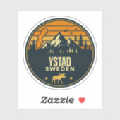 Ystad, Zweden Sverige Sticker (Vel)