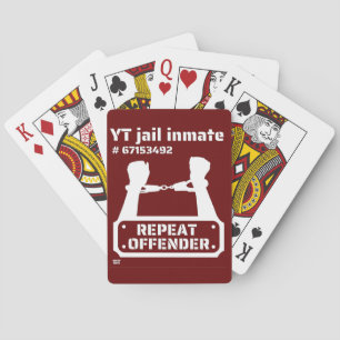 "YT-gevangene" grappige gevangene          Pokerkaarten
