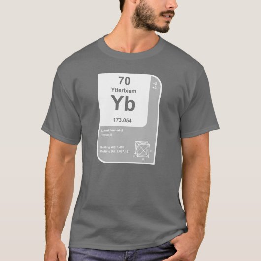 Ytterbium (Yb) T-shirt (Voorkant)