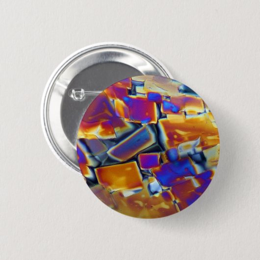 Yttriumnitraat onder de microscoop ronde button 5,7 cm (Voorkant /achterkant)