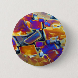 Yttriumnitraat onder de microscoop ronde button 5,7 cm