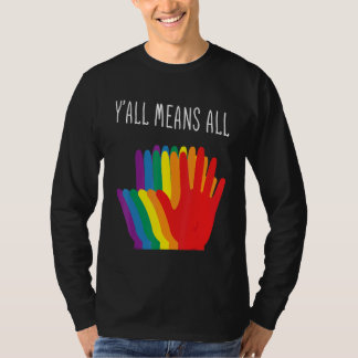 YU2019ALL betekent alle regenboogharten vlag LGBT  T-shirt