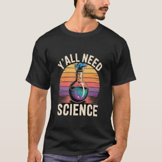 Yu2019Alle Wetenschap Behoeft Bekerglas met Blauwe T-shirt