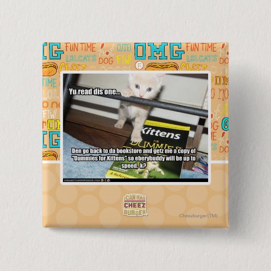 Yu red is een... vierkante button 5,1 cm (Voorkant)