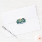 YUANYANG RIJSTTERRASSEN RONDE STICKER (Envelop)