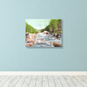 YUBA RIVER 3 CANVAS AFDRUK (Insitu (Houten vloer))