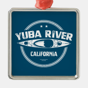 Yuba rivier California kanoën Metalen Ornament