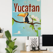 Yucatan Bird  vakantion Poster (Thuiskantoor)