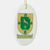 Yucatán Coat of Arms - Mexico Keramisch Ornament (Rechts)