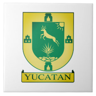 Yucatán Coat of Arms - Mexico Tegeltje