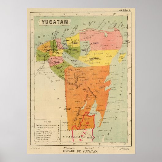 Yucatan, Mexico 2 Poster (Voorkant)