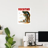  Yucatan Mexico Travel Poster (Thuiskantoor)