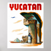  Yucatan Mexico Travel Poster (Voorkant)