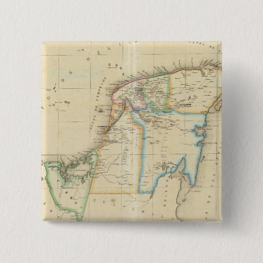 Yucatan, Mexico Vierkante Button 5,1 Cm (Voorkant)