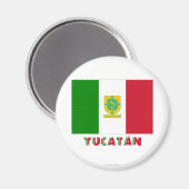 Yucatán officieuze vlag magneet (Voorkant / Achterkant)