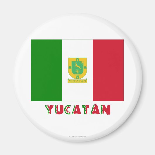 Yucatán officieuze vlag magneet (Voorkant)