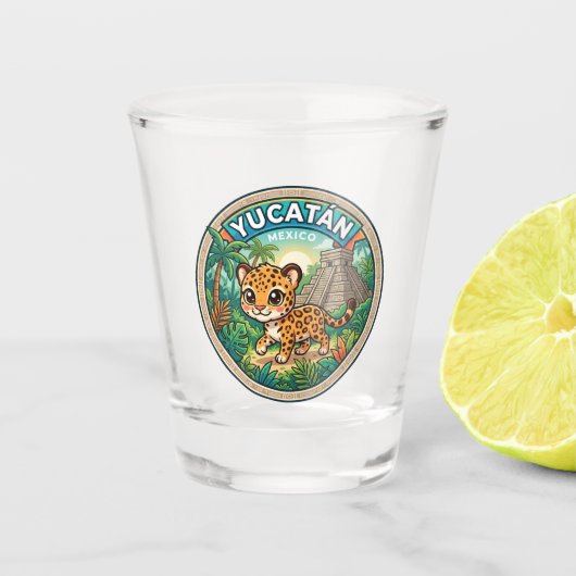 Yucatán schiereiland MEXICO Shot Glas (Voorkant)
