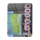 Yucatan Sign and Map, Mexico Photo Magnet Magneet (Verticaal)