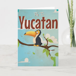 Yucatan  vacation Poster Feestdagen Kaart