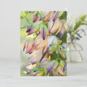 Yucca bloemen uitnodigingskaart kaart (Staand voorkant)