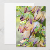 Yucca bloemen uitnodigingskaart kaart (Voorkant / Achterkant)