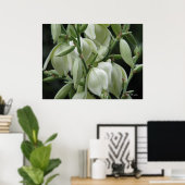 Yucca Blooms Poster (Thuiskantoor)