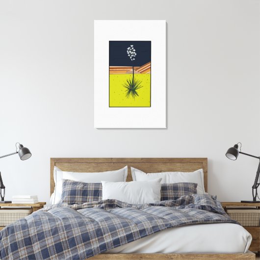 YUCCA CANVAS AFDRUK (Insitu (Slaapkamer))
