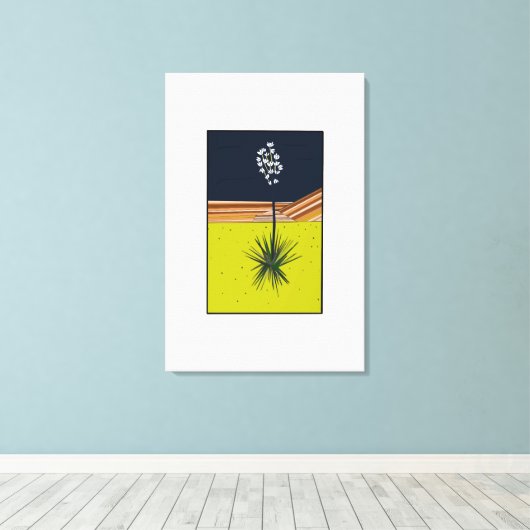 YUCCA CANVAS AFDRUK (Insitu (Houten vloer))