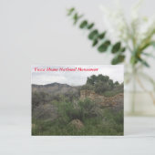 Yucca House National Monument Briefkaart (Staand voorkant)