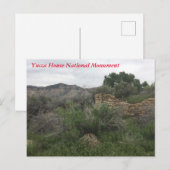 Yucca House National Monument Briefkaart (Voorkant / Achterkant)
