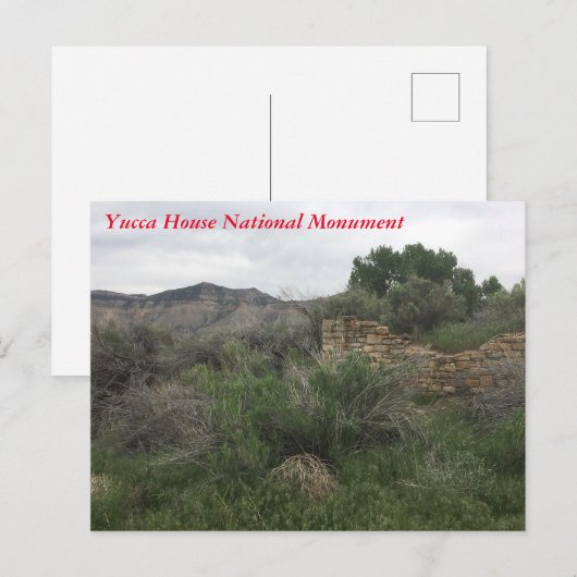 Yucca House National Monument Briefkaart (Voorkant / Achterkant)