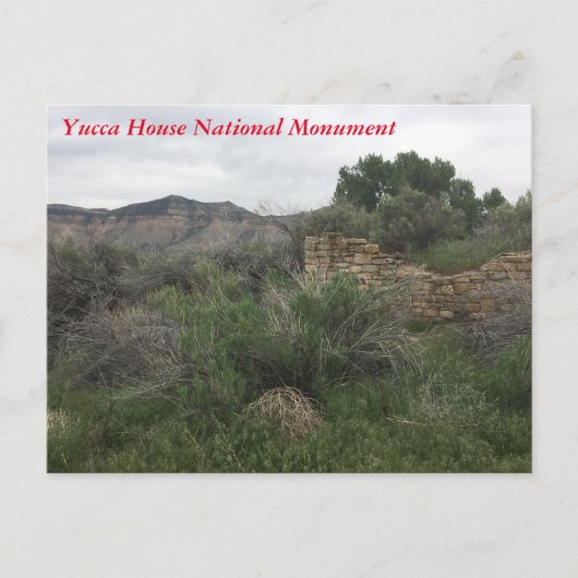 Yucca House National Monument Briefkaart (Voorkant)