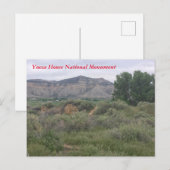 Yucca House National Monument Briefkaart (Voorkant / Achterkant)