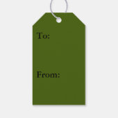 Yucca laat groene Natuur fotografie Cadeaulabel (Achterkant)