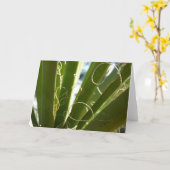 Yucca laat groene Natuur fotografie Kaart (Gele Bloem)