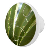 Yucca laat groene Natuur fotografie Keramische Knop (Rechts)