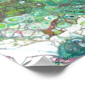 "Yucca Patio", acrylic, impressionism, art Poster (Hoek)