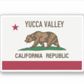 Yucca Valley CA Sticker (Voorkant)
