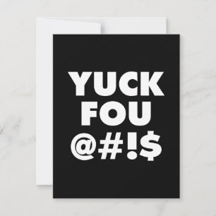 Yuck Fou, grappig typografisch ontwerp