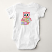 Yucky Owl Baby Creeper Romper (Achterkant)