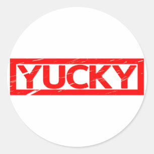 Yucky Stamp Ronde Sticker