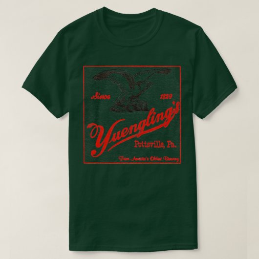 Yuenglings Pottsville PA  Brouwerij T-shirt (Design voorkant)