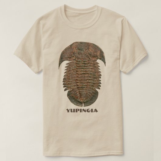 Yuepingia Fossil Trilobite T-shirt (Design voorkant)