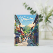 Yufuin Onsen-steeg Japan Briefkaart (Staand voorkant)