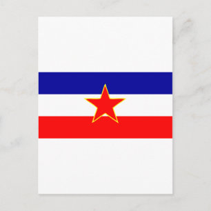 YUGOSLAVIA FLAG BRIEFKAART