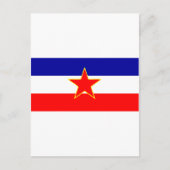 YUGOSLAVIA FLAG BRIEFKAART (Voorkant)